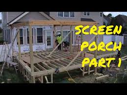Building A Deck With A Screen Porch