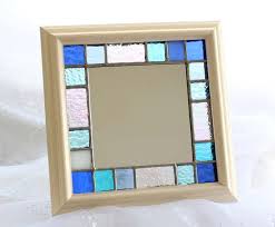 Stained Glass Small Frame Mirror Summer