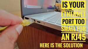 is your laptop ethernet port too small