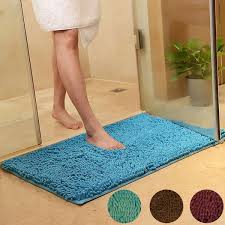 absorbent soft gy non slip bath mat
