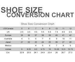 Shoe Size Chart 4 Metropolis Vintage N Y C Shoe Size