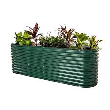 Vego Garden 32 In Extra Tall 9 In 1 Modular Metal Raised Garden Bed Kit British Green