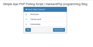 simple ajax polling system with php