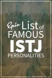 Epic List Of Famous People With Istj Personality