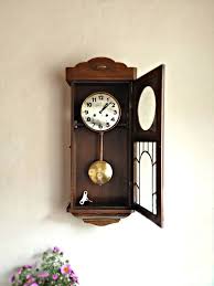 Vintage Pendulum Wall Clock Large Wall