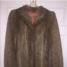 South American Nutria Fur Coat Fur