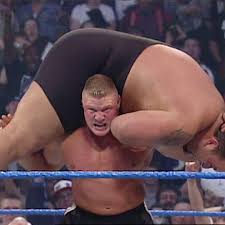 Brock Lesnar delivers an F-5 to Big Show on SmackDown | Facebook