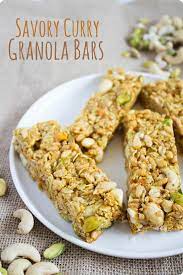 puffed rice granola bars with curry no