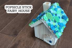 Simple Popsicle Stick Fairy House