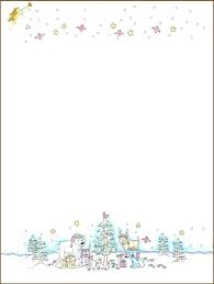 Christmas Stationery Border Vintage Holly Letterhead With