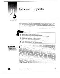 How to write a report format. Informal Reports