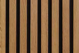 White Oak Solid Wood Slat Wall Panels