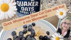 microwave simple easy steel cut oats