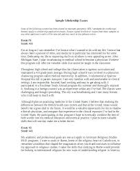 Format For A Scholarship Essay Acceptance Essay Examples Sample