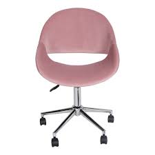 Lucille pink desk chair 100%. Kip Swivel Desk Chair Dusty Rose Velvet