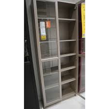 4.1 out of 5 stars 8. Ikea Billy Bookcase With Glass Doors Grey Metallic Effect 80x30x202 Cm In Auckland Nz Idiya Ltd