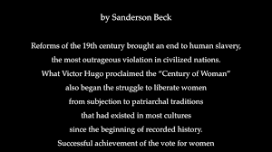suffragettes and women s rights by sanderson beck 