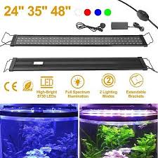 Aquaneat Led Aquarium Light Full Spectrum 24 To 34 Fish Tank Light Multi Color 19 99 Picclick