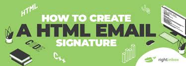 how to create a html email signature