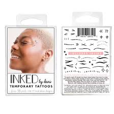face tats temporary tattoo pack