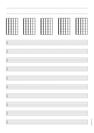 Music Sheet Free Blank Music Paper Tablatures Blank