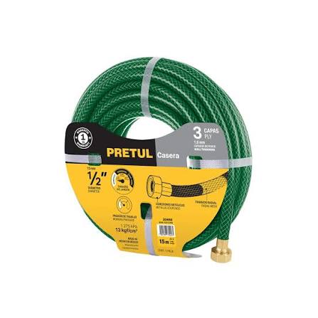 PRETUL MANGUERA 1/2" REFORZADA 15M