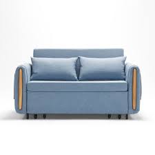 taneli 2 seater sofa bed light blue