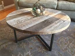 Round Reclaimed Wood Table