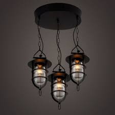 outdoor black lantern style led pendant