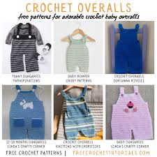 crochet baby overalls dungarees rompers