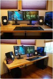 Homemade computer desk, looking much better than their factory counterparts. 50 Decorative Diy Desk Solutions And Plans For Every Room Diy Crafts
