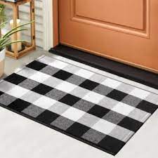 grid outdoor doormat carpet front porch