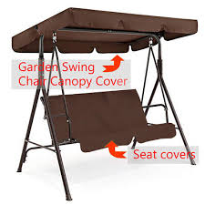 2 3 Seater Garden Swing Chair Canopy