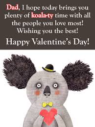 Free funny valentine's day cards…print one off for your guy today! Koala Ty Time Funny Valentine S Day Card For Father Birthday Greeting Cards By Davia