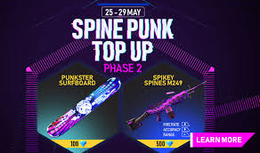 This website can generate unlimited amount of coins and diamonds for free. Free Fire India Official On Twitter The Spikey Spine Aura Is Still Felt Even After It Has Ended Top Up At Least 100 Diamonds To Get The Punkster Surfboard Top Up At