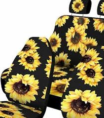 7 Pieces Sunflower Car Accessories Set