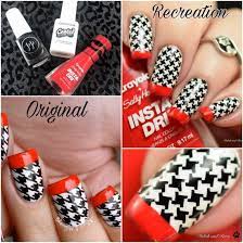 houndstooth nails polish and paws
