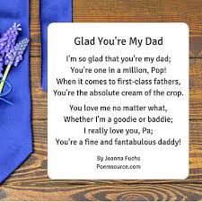 father poems to show dad he s the man