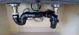 install double kitchen sink plumbing
