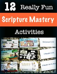 fun scripture mastery card activities