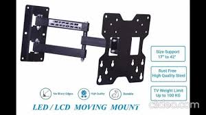 Die Iron Black Fixed Lcd Tv Wall Mount