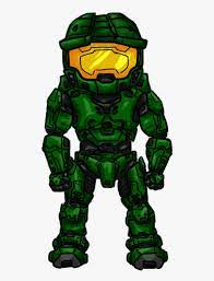 Chibi Halo Master Chief - Master Chief Cartoon Halo, HD Png Download ,  Transparent Png Image - PNGitem
