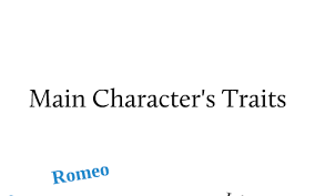 Romeo And Juliet Character Traits By Amanda Galvan On Prezi