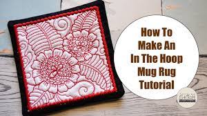 peony mug rug tutorial how to diy