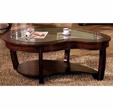 Shop coffee & end table sets at ny furniture outlets. Crystal Falls Dark Cherry Wood Coffee Table By Furniture Of America