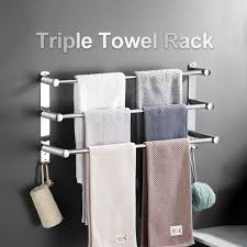 Bathroom Towel Rack Wall Mounted Towel