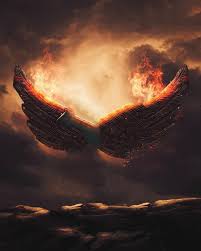 fire wings editing background total png