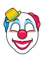 Clown basteln vorlage zum ausdrucken basteln. Masken Basteln Maskenvorlagen Pdf Drucken