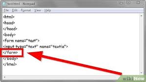 how to create a text input using html