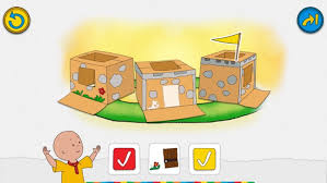 caillou s castle on the app
